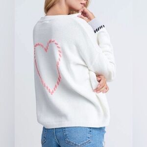 LISA TODD Love Stitch Pullover Sweater size L